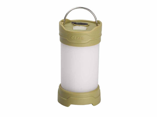 Fenix CL25R USB Rechargeable Camping Lantern with Magnetic Base - Red and White LEDs - 350 Lumens - Uses 1 x 18650 (Included) or  2 x CR123As - Green