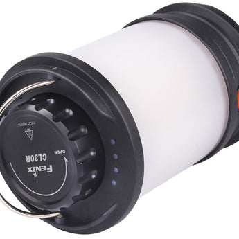 Fenix CL30R USB Rechargeable Camping Lantern / Power Bank - Neutral White LED - 650 Lumens - Includes 3 x 18650s - Black