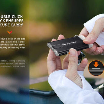 Fenix E-SPARK USB-C Rechargeable LED Flashlight and Power Bank - 100 Lumens - Uses Built-in 800mAh Li-ion Battery Pack