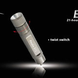 Fenix E01 Mini Everyday Carry Flashlight - Nichia White GS LED - 13 Lumens - Includes 1 x AAA - Orange