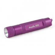 Fenix E01 Mini Everyday Carry Flashlight - Nichia White GS LED - 13 Lumens - Includes 1 x AAA - Purple