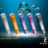 Fenix E01 Mini Everyday Carry Flashlight - Nichia White GS LED - 13 Lumens - Includes 1 x AAA - Olive