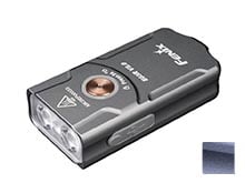 Fenix E03R-V2 USB-C Rechargeable LED Keychain Flashlight - 500 Lumens - Uses Built-in 400mAh Li-ion Battery Pack - Grey or Blue