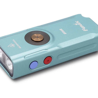 Fenix E06R USB-C Rechargeable LED Flashlight - 700 Lumens - 2 x Luminus SST12 - Uses Built-in 750mAh Li-ion Battery - Grey or Turquoise