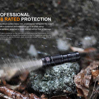 Fenix E09R USB-C Rechargeable LED Flashlight - Luminus SST20 - 600 Lumens - Includes Built-In 800mAh Li-Poly Battery Pack