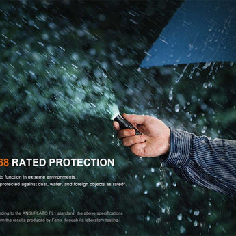 Fenix E12 V3 Compact Everyday Carry LED Flashlight -Luminus SST20 LED - 200 Lumens - Includes 1 x AA