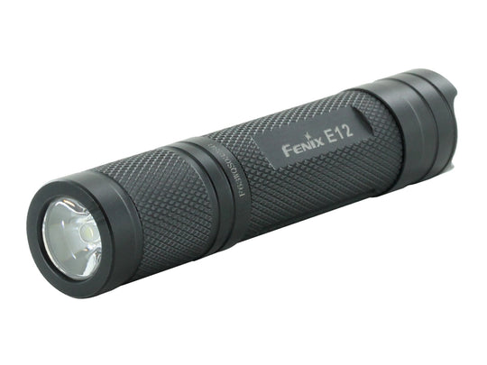 Fenix E12 Compact Everyday Carry Flashlight - CREE XP-E2 LED - 130 Lumens - Includes 1 x AA
