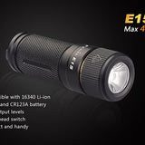 Fenix E15 (2016) Compact Everyday Carry Flashlight - CREE XP-G2 R5 LED - 450 Lumens - Uses 1 x 16340 or 1 x CR123A