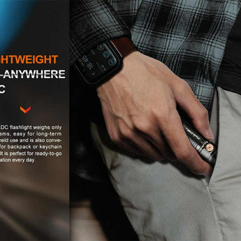 Fenix E18R-V2 USB-C Rechargeable EDC LED Flashlight - Luminus SST40 - 1200 Lumens - Includes 1 x 16340