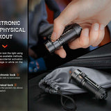 Fenix E18R-V2 USB-C Rechargeable EDC LED Flashlight - Luminus SST40 - 1200 Lumens - Includes 1 x 16340