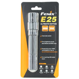 Fenix E25UE Ultimate Edition Everyday Carry Flashlight - CREE XP-L V5 LED - 1000 Lumens - Uses 2 x AAs (Included) or 2 x 14500s