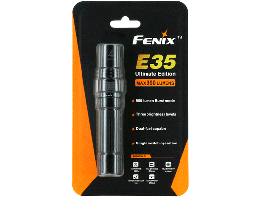 Fenix E35 Ultimate Edition Flashlight - CREE XM-L (U2) LED - 900 Lumens - Uses 1 x 18650  or 2 x CR123A