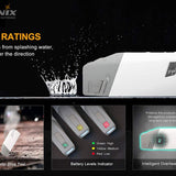 Fenix E-STAR USB-C Rechargeable Emergency Flashlight - 100 Lumens - Includes 1 x NiMH AA