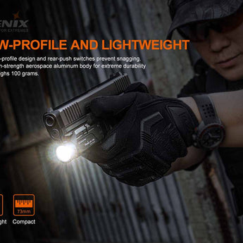 Fenix GL19R USB-C Rechargeable LED Weapon Light - 1200 Lumens - Luminus SFT40 - Includes 1 x 18350