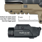 Fenix GL19R USB-C Rechargeable LED Weapon Light - 1200 Lumens - Luminus SFT40 - Includes 1 x 18350