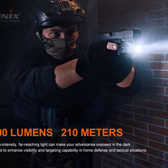 Fenix GL19R USB-C Rechargeable LED Weapon Light - 1200 Lumens - Luminus SFT40 - Includes 1 x 18350