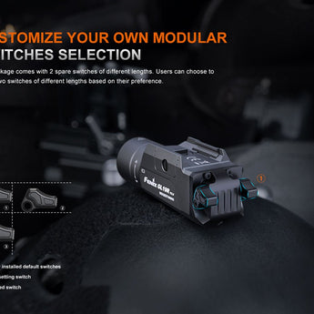 Fenix GL19R V2.0 USB-C Rechargeable LED Weapon Light - 1200 Lumens - Luminus SFT25R - Includes 1 x 18350