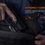 Fenix GL22 Rechargeable LED Weapon Light with Red Laser - Luminus SST20 - 750 Lumens - Includes 1 x 16340