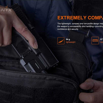 Fenix GL22 Rechargeable LED Weapon Light with Red Laser - Luminus SST20 - 750 Lumens - Includes 1 x 16340