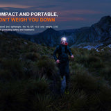 Fenix HL12R V2.0 USB-C Rechargeable LED Headlamp - 500 Lumens - Luminus SST20 - Uses Built-in 950mAh Li-ion Battery Pack - Gun Gray or Purple