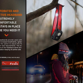 Fenix HL16 Lightweight LED Headlamp - 450 Lumens - Luminus SST20 - Includes 3 x AAA - Black, Pink, Green