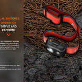 Fenix HL16 Lightweight LED Headlamp - 450 Lumens - Luminus SST20 - Includes 3 x AAA - Black, Pink, Green