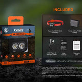 Fenix HL18R-T V2.0 USB-C Rechargeable LED Headlamp - 800 Lumens - Includes 1 x ARB-LP1900 Battery Pack - Polar Night Black or Iceberg White
