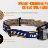 Fenix HL30 2018 Edition Outdoor Hiking Headlamp - CREE XP-G3 and Nichia Red LED - 300 Lumens - Includes 2 x AA - Grey