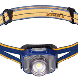 Fenix HL40R Rechargeable Focusable LED Headlamp - CREE XP-L HI V2 LED - 600 Lumens - Includes Built-In Li-Poly Battery Pack - Blue or Grey