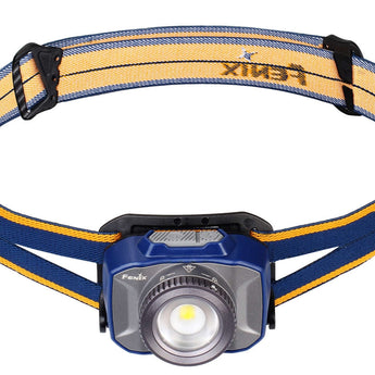 Fenix HL40R Rechargeable Focusable LED Headlamp - CREE XP-L HI V2 LED - 600 Lumens - Includes Built-In Li-Poly Battery Pack - Blue or Grey