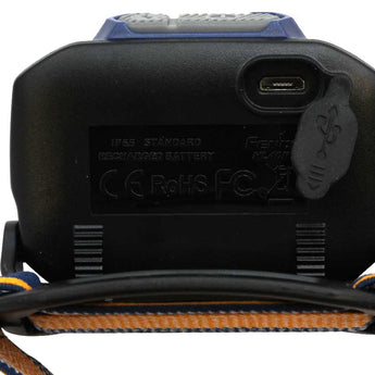 Fenix HL40R Rechargeable Focusable LED Headlamp - CREE XP-L HI V2 LED - 600 Lumens - Includes Built-In Li-Poly Battery Pack - Blue or Grey