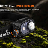 Fenix HL45R USB-C Rechargeable Multipurpose Focusable Induction Headlamp - 1000 Lumens - Luminus SFT25R - Includes 1 x 1900mAh Li-ion Battery Pack