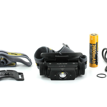 Fenix HL60R Dual Light Source USB Rechargeable Headlamp - Luminus SST40 - 950 Lumens - Uses 1 x 18650 (Included) or 2 x CR123A - Yellow