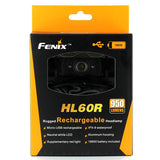 Fenix HL60R Dual Light Source Rechargeable Headlamp - Package Shot
