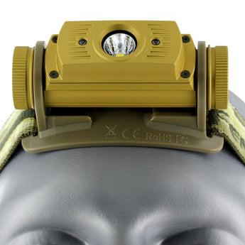 Fenix HL60R Dual Light Source USB Rechargeable Headlamp - Luminus SST40 - 950 Lumens - Uses 1 x 18650 (Included) or 2 x CR123A - Yellow