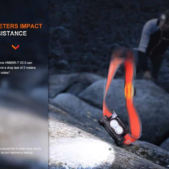 Fenix HM65R-T V2.0 USB-C Rechargeable LED Headlamp - Luminus SST40 - 1600 Lumens - Includes 1 x 18650 - Black, Purple, or Nebular