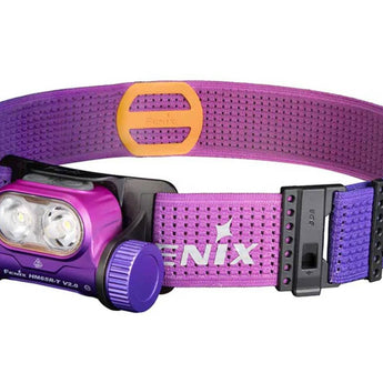 Fenix HM65R-T V2.0 USB-C Rechargeable LED Headlamp - Luminus SST40 - 1600 Lumens - Includes 1 x 18650 - Black, Purple, or Nebular