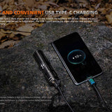 Fenix HM75R USB-C Rechargeable LED Industrial Headlamp - 1600 Lumens - Includes 1 x 21700 and 1 x 18650