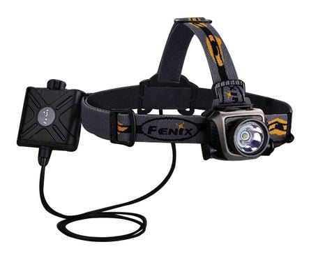 Fenix HP15 LED Headlamp - CREE XM-L2 LED - 500 Lumens - Runs on 4x AA NiMH/Alkaline batteries - Grey