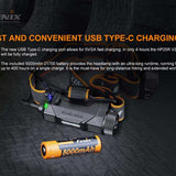 Fenix HP25R V2 USB-C Rechargeable LED Headlamp - 1600 Lumens - Luminus SST40 - Includes 1 x 21700