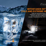 Fenix HP25R V2 USB-C Rechargeable LED Headlamp - 1600 Lumens - Luminus SST40 - Includes 1 x 21700