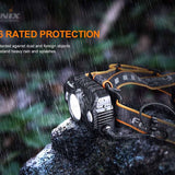 Fenix HP30R-V2 USB-C Rechargeable LED Headlamp - CREE XHP50 and XP-G3 S4 - 3000 Lumens - Includes 2 x 21700 - Black