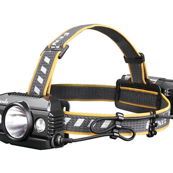 Fenix HP30R-V2 USB-C Rechargeable LED Headlamp - CREE XHP50 and XP-G3 S4 - 3000 Lumens - Includes 2 x 21700 - Black
