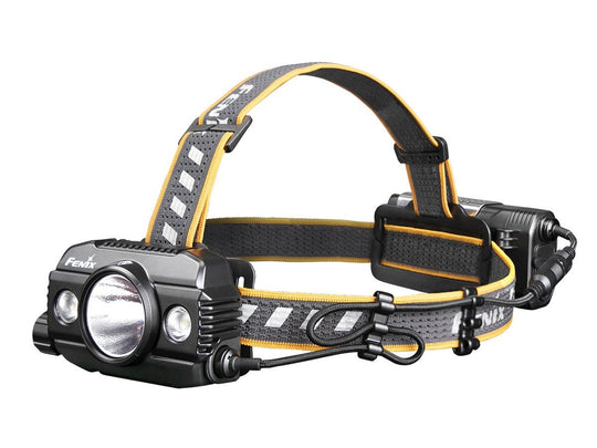 Fenix HP30R-V2 USB-C Rechargeable LED Headlamp - CREE XHP50 and XP-G3 S4 - 3000 Lumens - Includes 2 x 21700 - Black