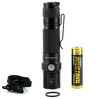 Fenix LD12 (2017) Professional Outdoor Flashlight - CREE XP-G2 R5 LED - Neutral White - 320 Lumens - Uses 1 x 14500 or 1 x AA (Included)