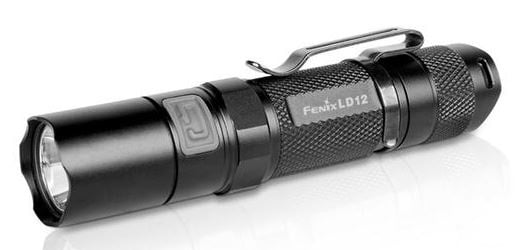 Fenix LD12 LED Flashlight with CREE XP-G2 R5 LED - with Black Finish - Uses 1 x AA