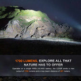 Fenix LD30R USB-C Rechargeable LED Flashlight - 1700 Lumens - Luminus SST40 - Includes 1 x 18650