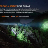 Fenix LD45R USB-C Rechargeable Digital Focusing LED Flashlight - 2800 Lumens - Luminus SFT70 - Includes 1 x 21700