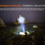 Fenix LR35R Pro USB-C Rechargeable LED Flashlight - 10000 Lumens - 4 x Luminus SFT 25 - Includes 2 x 21700