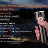 Fenix LR35R Pro USB-C Rechargeable LED Flashlight - 10000 Lumens - 4 x Luminus SFT 25 - Includes 2 x 21700